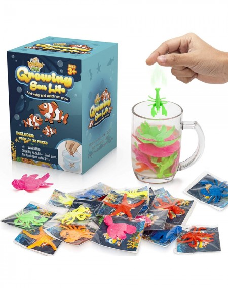 Party Favors Water Growing Sea Creatures - Under The Sea Animals - 25 Pack - Individually Wrapped Favors - Expandable Animals...
