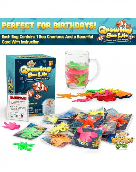 Party Favors Water Growing Sea Creatures - Under The Sea Animals - 25 Pack - Individually Wrapped Favors - Expandable Animals...