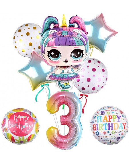 Balloons 8pcs LOL Balloons Party Supplies- 32"Doll Balloons Mylar Balloon for 1st Birthday Balloon Bouquet Decorations- Baby ...