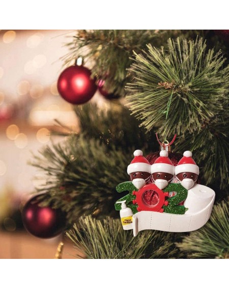 Ornaments 2020 Christmas Ornament 1-7 Family Members- DIY Survived Family Customized Christmas Decorative Kit Xmas Tree Hangi...