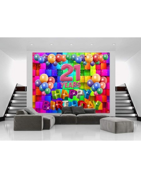 Banners 21st Birthday Gifts for Women-21st Birthday Decorations for Her-Happy 21st Birthday Banner-21st Birthday Party Suppli...