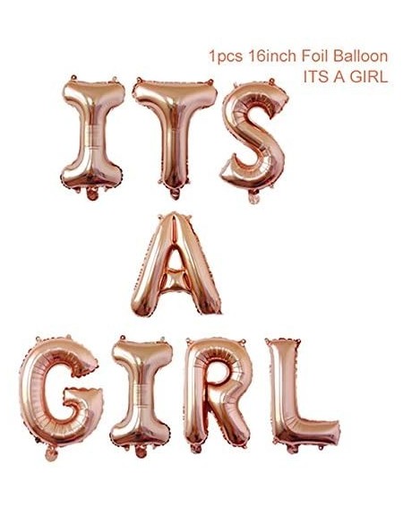 Balloons Rose Gold Letter Foil Balloons Its a Girl Baby Girls Baby Shower Newborns Birthday Party DIY Decoration - CT18EXQCEL...