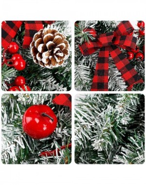 Wreaths 22 Inches Christmas Wreath with 50 Lights Artificial Pine Wreath Indoor or Outdoor Christmas Decoration - CE1998A7WXG...