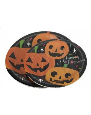 Tableware Set of 64 Person Halloween Party Plate Pack! Halloween Party Plates and Party Napkins! 9" Plates- 7" Plates- 13" Na...