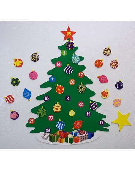 Advent Calendars 15.75"- 26 Piece Magnetic Christmas Tree Advent Calendar - C41857SMR47 $13.21