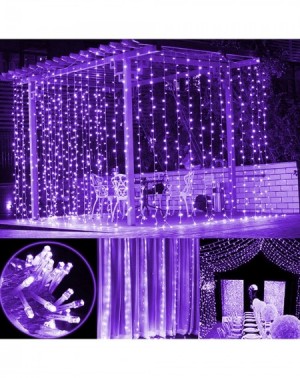 Indoor String Lights 300 LED Halloween Window Curtain String Light with Remote Control Timer for Christmas Wedding Party Home...