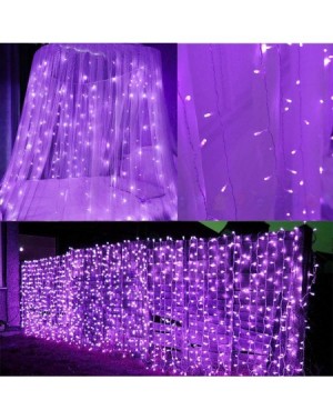 Indoor String Lights 300 LED Halloween Window Curtain String Light with Remote Control Timer for Christmas Wedding Party Home...