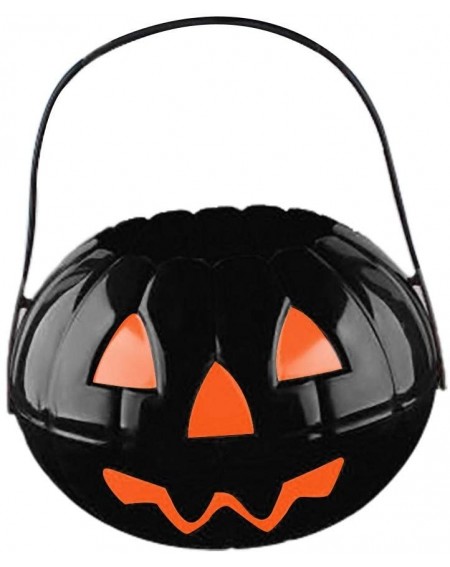 Favors 3/1Pack Halloween Pumpkin Bucket-Halloween Decoration Foldable and Detachable Two and A Half Pumpkin Bucket Large- Med...