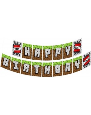 Banners & Garlands Mining Fun TNT Jointed Banners- Mining Fun Party Supplies- Mining Fun Birthday Banner - C118GEM45W2 $9.56