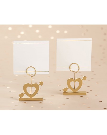 Place Cards & Place Card Holders Cupid's Arrow Gold Place Card Holder- Wedding/ Party Decor (Set of 6) - CD18E6THRTC $10.89