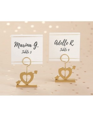 Place Cards & Place Card Holders Cupid's Arrow Gold Place Card Holder- Wedding/ Party Decor (Set of 6) - CD18E6THRTC $10.89