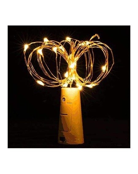 Indoor String Lights 20-LED Warm White Cork Wine Bottle Lamp Fairy String Light Stopper- 38-Inch by PaperLanternStore - Cork ...
