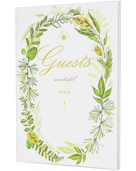 Hardcover Signature Guestbook Anniversary - Greenery Forest Leaves - CY18AGGEII5
