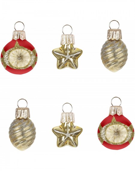 Ornaments Christmas Ornaments 2019 Miniature Decorative Baubles Glass Set of 6- Mini Set- 6 Count - CH18OEHXK7Q $18.79