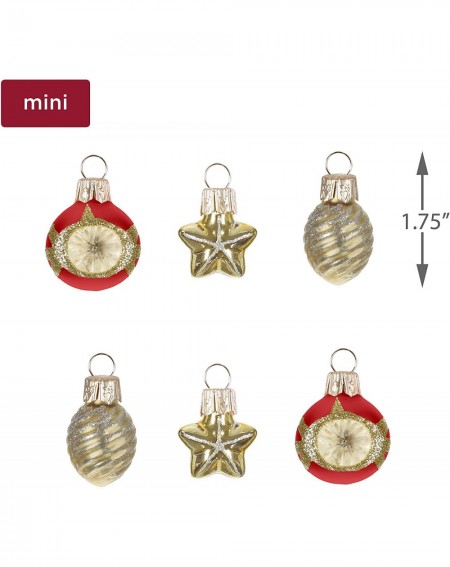 Ornaments Christmas Ornaments 2019 Miniature Decorative Baubles Glass Set of 6- Mini Set- 6 Count - CH18OEHXK7Q $8.52