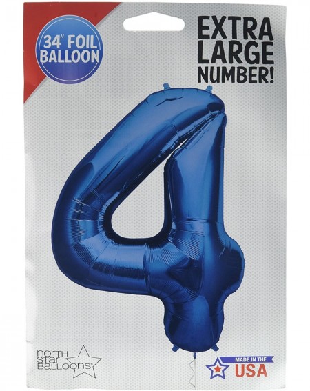 Balloons BLUE NUMBER 4- 34 - C8110H0MDPZ $7.64