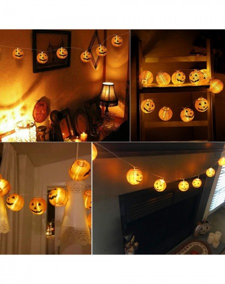Outdoor String Lights Halloween Pumpkin String Lights- LED Halloween Pumpkin Lights- 6 DIY Battery Powered Halloween Fairy Li...