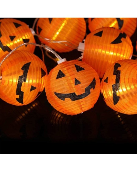 Outdoor String Lights Halloween Pumpkin String Lights- LED Halloween Pumpkin Lights- 6 DIY Battery Powered Halloween Fairy Li...