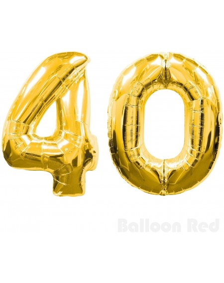 Balloons 30 Inch Foil Mylar Balloons for Wall Decoration (Premium Quality- Air or Pure Helium Fill Only)- Glossy Gold- Number...