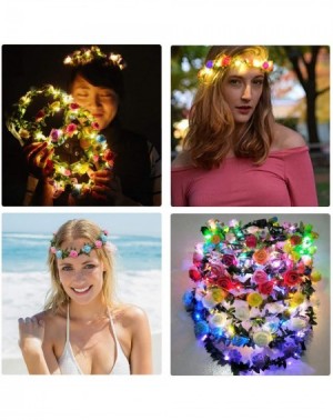 Party Favors 15 Pack Led Headband Party Supplies Glow in The Dark Party Favors for Kids Women Girls Led Flower Crowns Decorat...