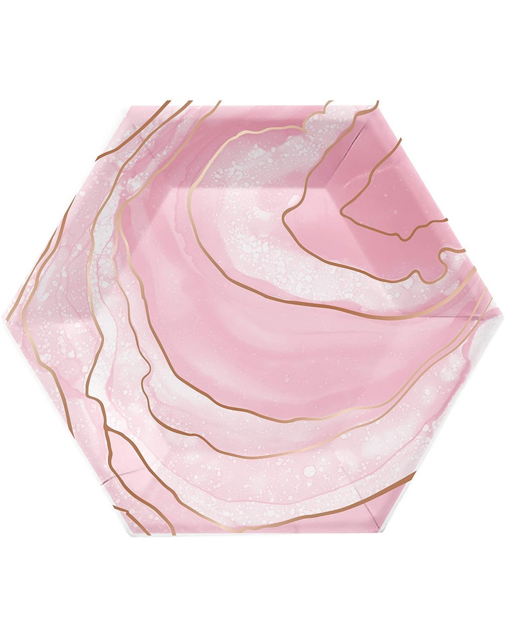 Tableware Rosé All Day Geode Paper Plates- 24 ct - CL18R9YL37T $14.20
