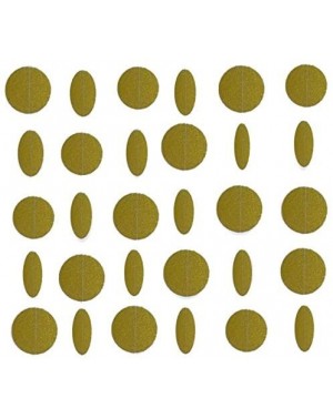 Banners Gold Glittery Circle Dot Garland Decoration Banner Sparkling 26 Ft Party Supplies Background Decor. Great For Parties...
