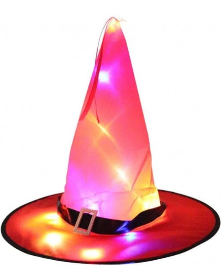 Party Games & Activities Halloween Glowing Hat-Halloween LED Hanging Lighted Glowing Witch Hats With 8 Lighting Modes for Ind...