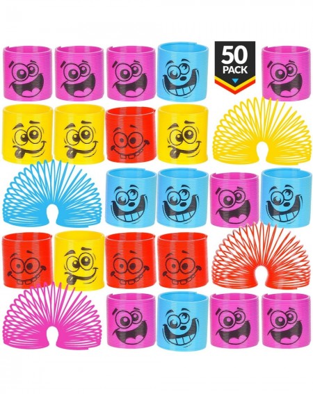 Party Favors Mega Pack Of 50 Coil Springs - Assorted Emoji Silly Faces And Colors- Mini Spring Toy For Party Favor- Carnival ...