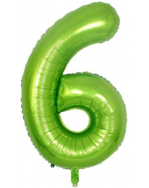 Balloons 40 Inch Green Alphabet Letter Foil Helium Digital Balloons Number 6 for Birthday Anniversary Party Festival Decorati...