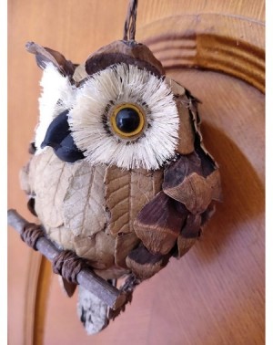 Ornaments Brown Hanging Owl Ornament Cute Owl Decorations Festive Decor for Home Living Room Office and Farmhouse Halloween C...