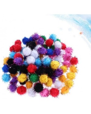 Tissue Pom Poms 500pcs Mini Crafts Glitter Pom Poms Balls Assorted Colors for DIY Arts Crafts Hats Keychains Christmas Tree G...