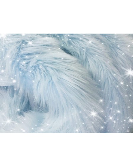 Photobooth Props Luxury Faux Fur Fabric Piece for Crafting/Photo Prop Backdrop/Basket Filler/Fursuit (Baby Blue- 8x8 inches) ...