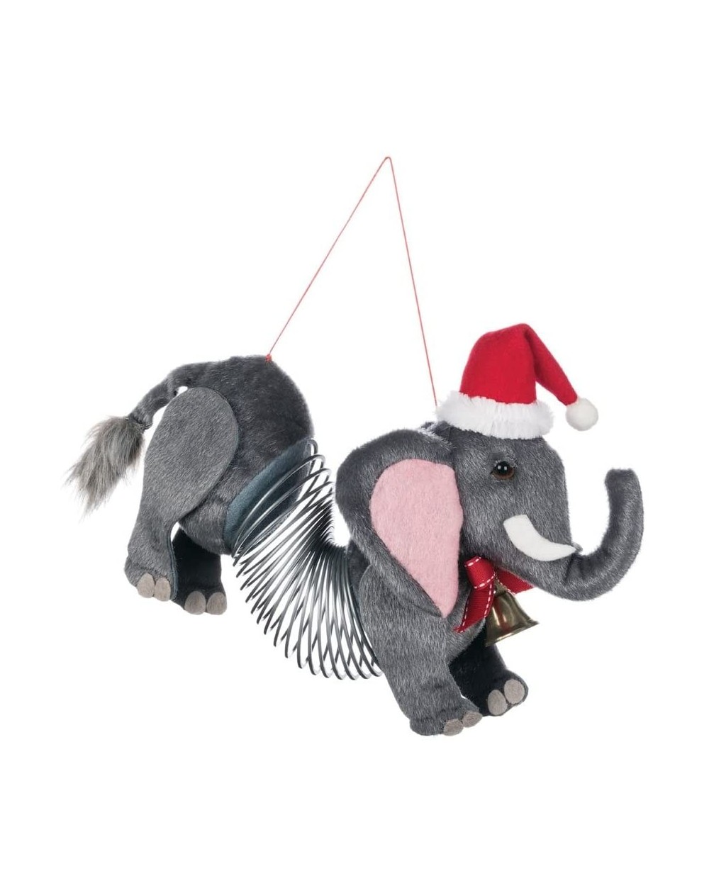 Ornaments Elephant Slinky with Santa Hat 7 inch Specialty Christmas Ornament - CD186AKYDYI $16.83