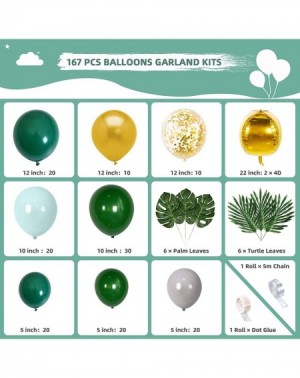 Balloons Jungle Balloon Garland Arch Kit- Tropical Safari Baby Shower Decorations Flower Kits with Palm Leaves for Boy Girls ...