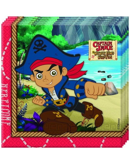 Party Tableware Jake and The Pirates Towels (x20) - CV12EZ05U4D $17.22