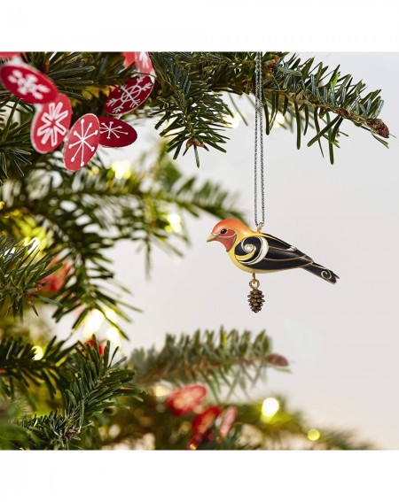 Tree Toppers Christmas Ornament 2020- Mini Western Tanager Bird- 1.09 - Mini Tanager - CA195DNH3U6 $10.72