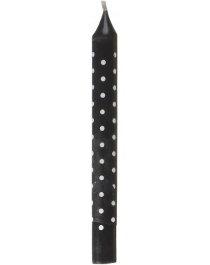 Birthday Candles 12 Count Black and White Polka Dot Birthday Candle - CU122WT3TFB $10.30